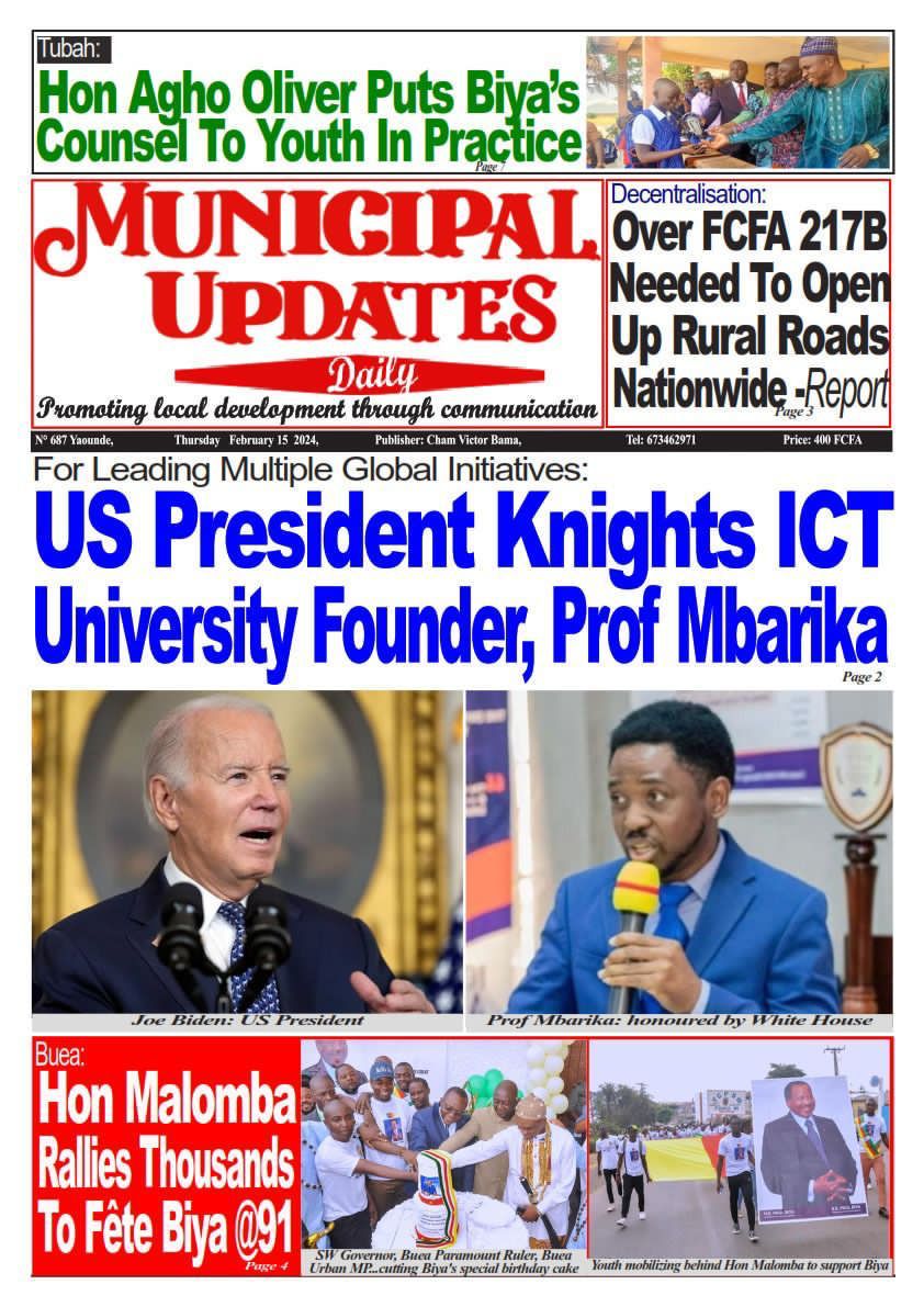 US PRESIDENT KNIGHTS ICT University Founder, Prof Victor Mbarika