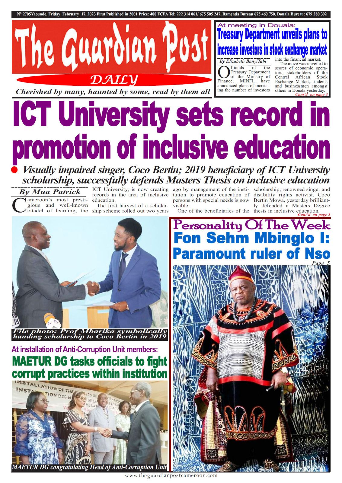 ICT University Sets Record In Promotion of Inclusive Education