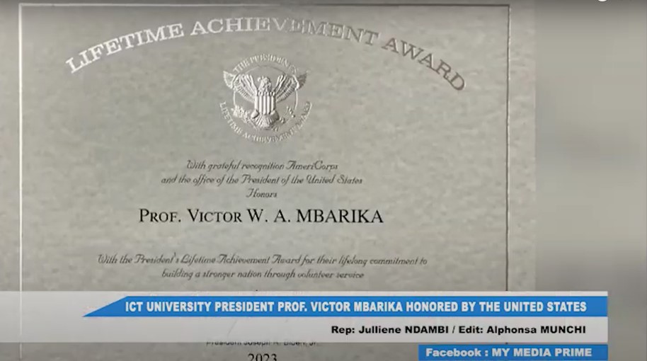 Prof. Mbarika: A recipient of four lifetime achievement awards, one of which is the U.S President’s lifetime achievement award.